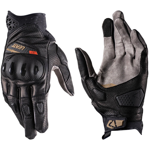 6026003750 - Leatt - ADV X-Flow 8.5 Short Gloves - color: Stealth Black/Grey - sizes: XL product photo