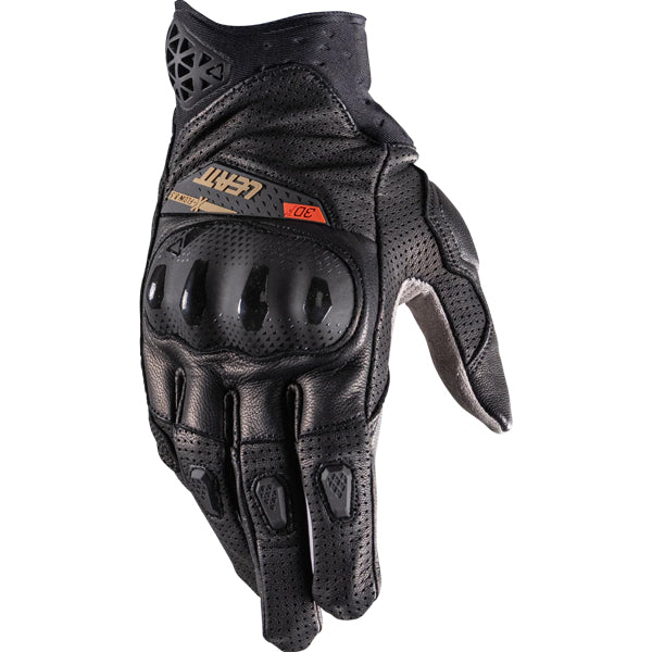 6026003751 - Leatt - ADV X-Flow 8.5 Short Gloves - color: Stealth Black/Grey - sizes: XL product photo