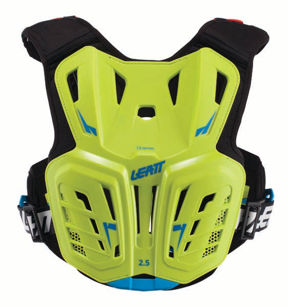 Image showing Leatt, 2.5 Junior Chest Protector in Orange/Black, Colors: Lime/Blue, Orange/Black, Sizes: Y-LG/Y-XL, Y-SM/Y-MD, SKU: 5017120141
