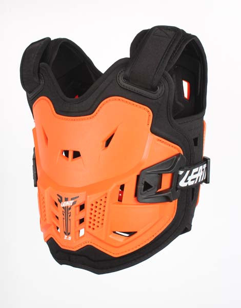 Product photo showing Leatt, 2.5 Chest Protector (Youth), Colors: Black, Orange, SKU: 5016100601