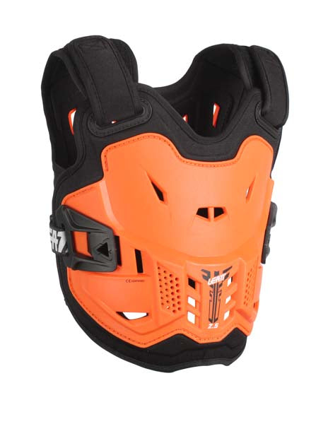 Product photo showing Leatt, 2.5 Chest Protector (Youth), Colors: Black, Orange, SKU: 5016100601