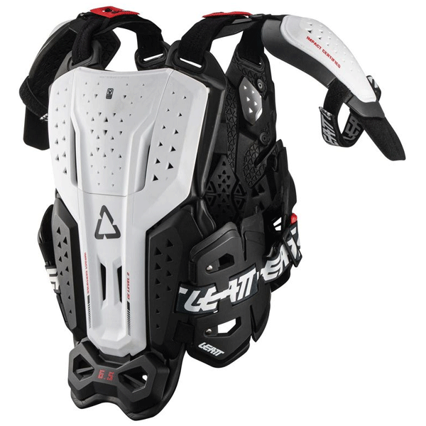 Studio product image of Leatt, 6.5 Pro Chest Protector in White, Colors: Graphene, White, Sizes: 2-2, SKU: 5021400182