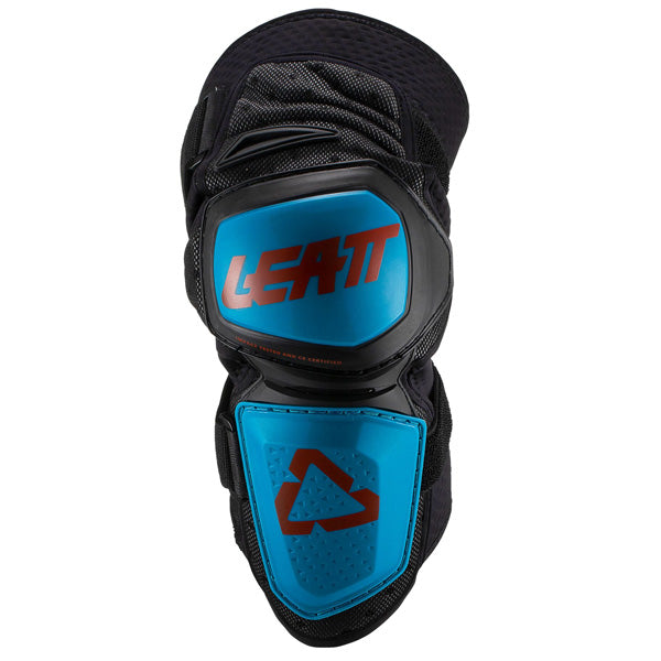 Product photo showing Leatt, Enduro Knee Gaurd in Black, Colors: Black, Fuel/Black, Sizes: L/XL, S/M, SKU: 5019210021