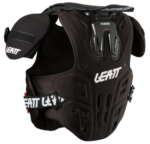 Image showing Leatt, Fusion Vest 2.0 Junior (Youth), Colors: Black, Orange, Sizes: 2-2