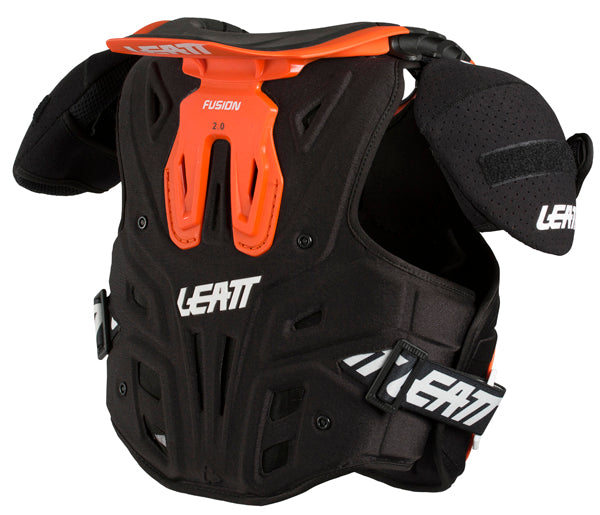 Studio product image of Leatt, Fusion Vest 2.0 Junior (Youth) in Orange, Colors: Black, Orange, Sizes: 2-2