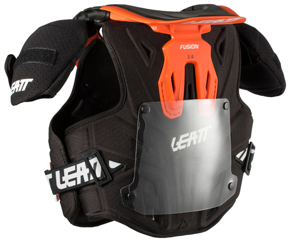 Product image of Leatt, Fusion Vest 2.0 Junior (Youth) in Black, Colors: Black, Orange, Sizes: 2-2