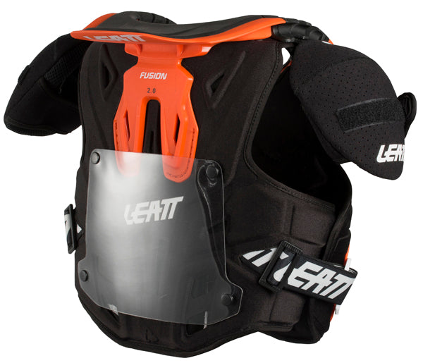Image showing Leatt, Fusion Vest 2.0 Junior (Youth) in Black, Colors: Black, Orange, Sizes: 2-2