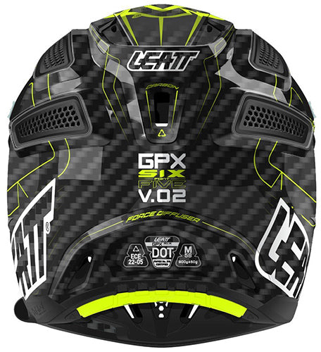 Product photo showing Leatt -GPX 6.5 V.02 Carbon Helmet (Youth), Sizes: Y-M