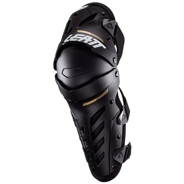 Image showing Leatt, Dual Axis Knee and Shin Guard in Black, Colors: Black, Forge, White, Sizes: L/XL, S/M, XXL, SKU: 5025202480