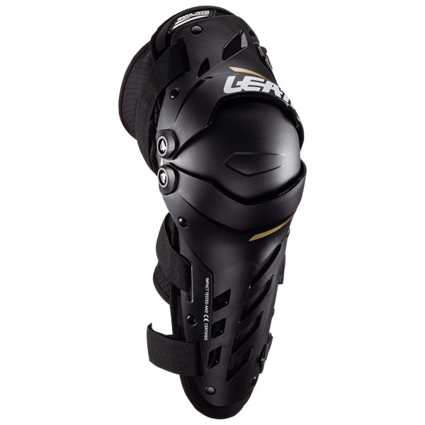 Studio product image of Leatt, Dual Axis Knee and Shin Guard in Black, Colors: Black, Forge, White, Sizes: L/XL, S/M, XXL, SKU: 5025202480