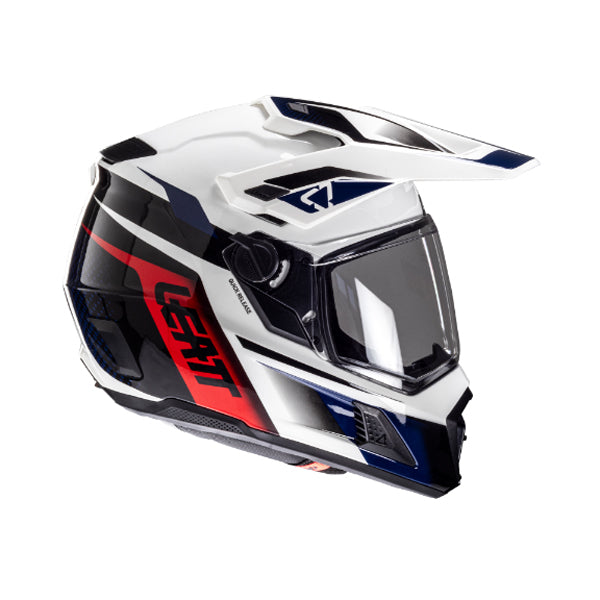 Product photo showing Leatt, ADV 8.5 Helmet Kit in Stealth Black/Grey, Colors: Hi-Viz Yellow, Royal Blue/Red, Stealth Black/Grey, White, Sizes: 2-2, SKU: 1025101141