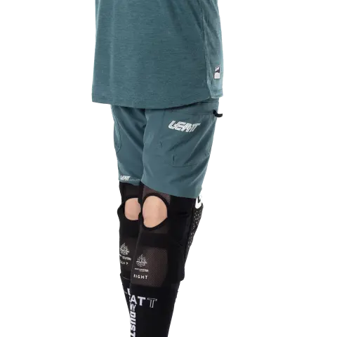 Detailed product image of Leatt, AllMtn 2.0 Short (MTB) Mountain Bike (Youth) in Teal, Sizes: LG, MD, SM, XL, SKU: 5025108341