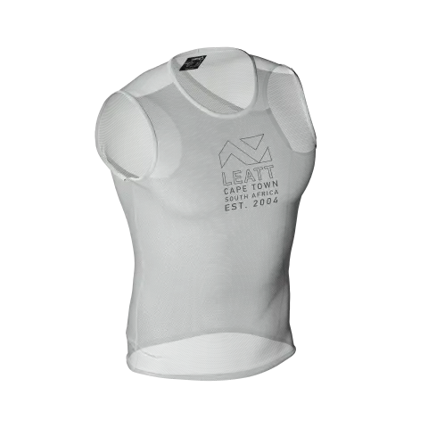 Studio product image of Leatt, Sleeveless Base Shirt in White, Colors: Black, White, Sizes: LG, MD, SM, XL, XS, SKU: 5025202106