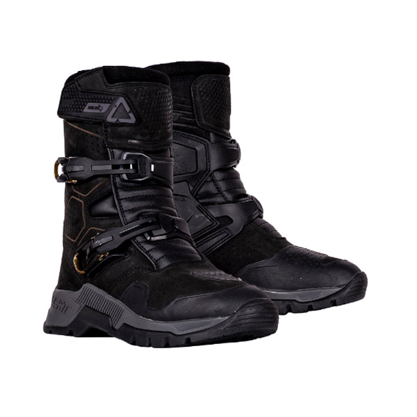 3025050100 - Leatt - ADV HydraDri 7.5 Short Boots - color: Stealth Black/Grey - sizes: 5-13 product photo