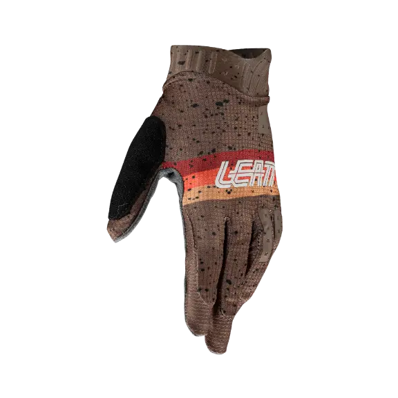 Product photo showing Leatt, GripR 1.0 Glove (Youth) (MTB) Mountain Bike in Rust, Colors: Loam, Pistachio, Rust, Stealth, Sizes: Y-LG, Y-MD, Y-SM