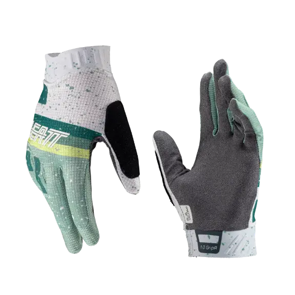 Product photo showing Leatt, GripR 1.0 Glove (Youth) (MTB) Mountain Bike, Colors: Loam, Pistachio, Rust, Stealth, Sizes: Y-LG, Y-MD, Y-SM