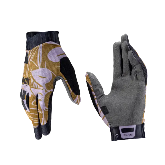 Detailed product image of Leatt, GripR 1.0 Glove (MTB) Mountain Bike (Womens) in Stealth, Colors: Botanic, Cream, Lagoon, Stealth, Sizes: LG, MD, SM, XS, SKU: 6024150483