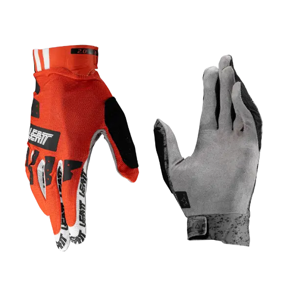 Product photo showing Leatt, X-Flow 2.0 Glove (MTB) Mountain Bike in White, Colors: Glamis, Glow, Granite, Loam, Pistachio, Stealth, White, Sizes: LG, MD, SM, XL, SKU: 6025105521