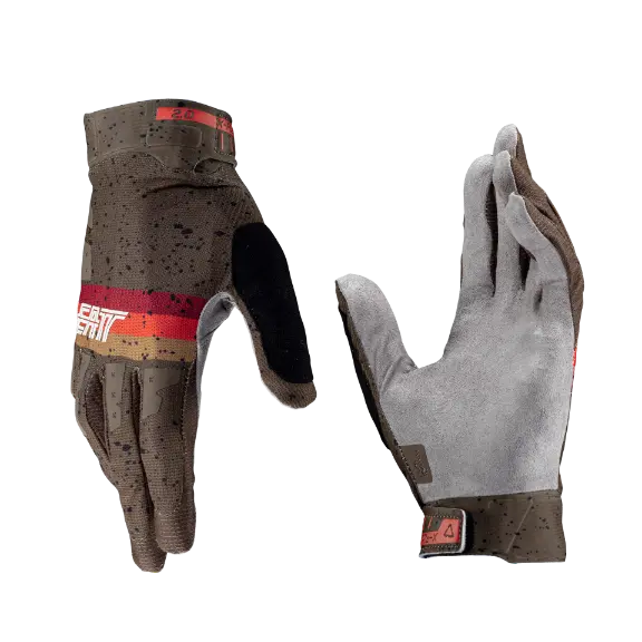 Product photo showing Leatt, X-Flow 2.0 Glove (MTB) Mountain Bike in Granite, Colors: Glamis, Glow, Granite, Loam, Pistachio, Stealth, White, Sizes: LG, MD, SM, XL, SKU: 6025105521