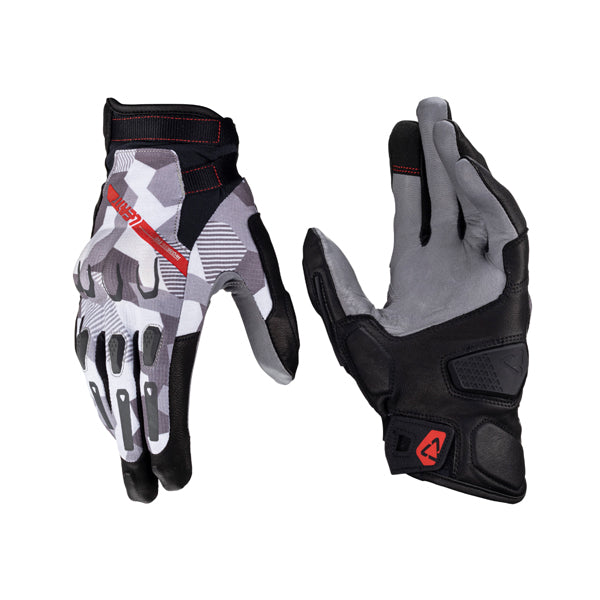 6024040625 - Leatt - ADV HydraDri 7.5 Short Gloves - colors: Stealth Black/Grey, Steel Grey, Camo Grey - sizes: XL product photo