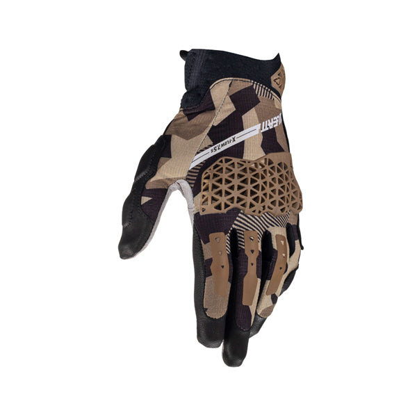 6024040801 - Leatt - ADV X-Flow 7.5 Short Gloves - colors: Stealth Black/Grey, Steel Grey, Desert Brown - sizes: XL product photo