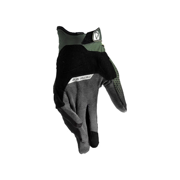 6025101723 - Leatt - ADV HydraDri 5.5 Short Gloves - colors: Forest Green, Stealth Black/Grey, Hi-Viz Yellow - sizes: XS-XL product photo