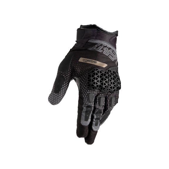 6025101740 - Leatt - ADV HydraDri 5.5 Short Gloves - color: Stealth Black/Grey - sizes: XS-XL product photo