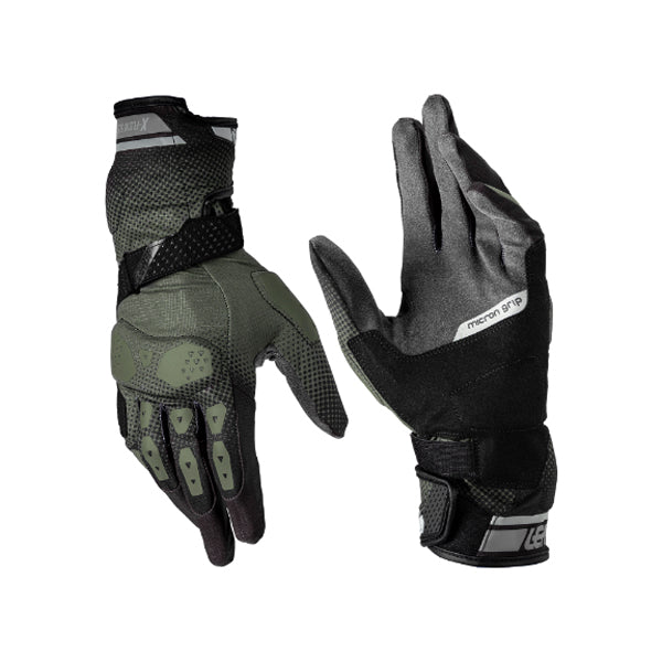 6025101820 - Leatt - ADV X-Flow 5.5 Gloves - colors: Forest Green, Stealth Black/Grey, Hi-Viz Yellow - sizes: XS-XL product photo