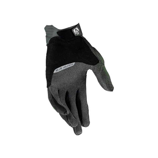 Product photo showing Leatt, ADV X-Flow 5.5 Short Gloves in Forest Green, Colors: Forest Green, Hi-Viz Yellow, Mist Grey, Orange, Stealth Black/Grey, Sizes: 2-3, SKU: 6025101882