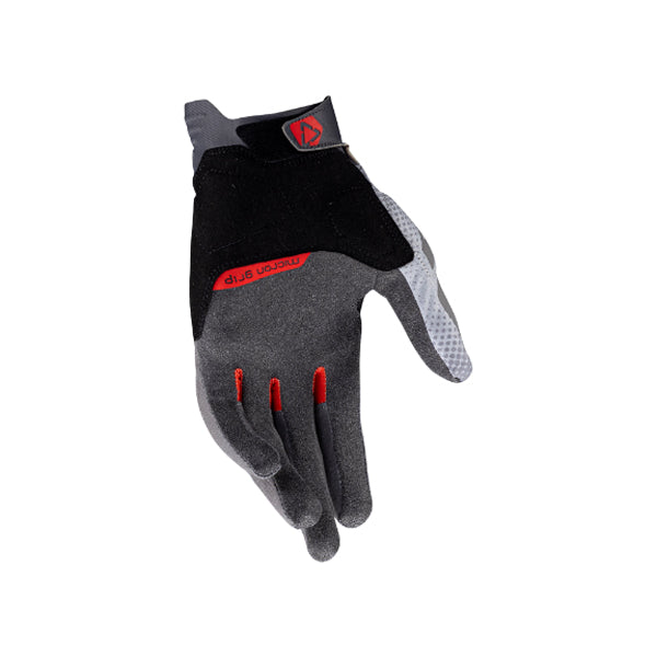 Image showing Leatt, ADV X-Flow 5.5 Short Gloves in Mist Grey, Colors: Forest Green, Hi-Viz Yellow, Mist Grey, Orange, Stealth Black/Grey, Sizes: 2-3, SKU: 6025101882
