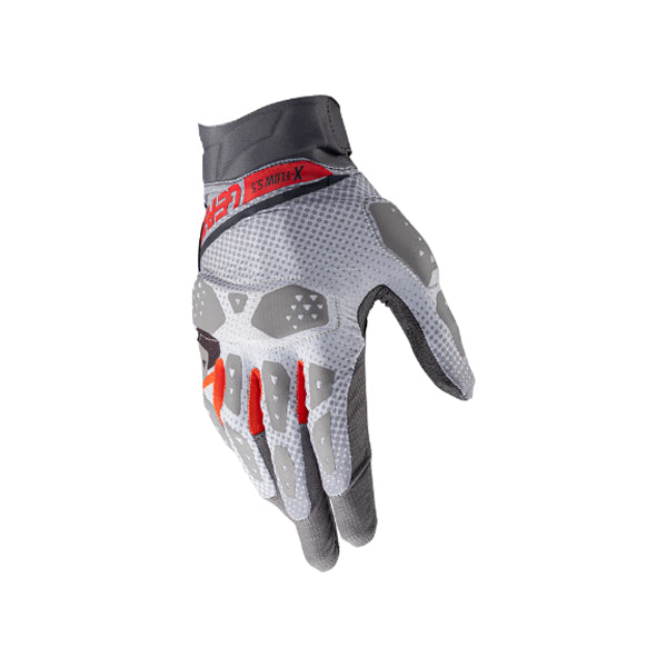 Studio product image of Leatt, ADV X-Flow 5.5 Short Gloves in Forest Green, Colors: Forest Green, Hi-Viz Yellow, Mist Grey, Orange, Stealth Black/Grey, Sizes: 2-3, SKU: 6025101882
