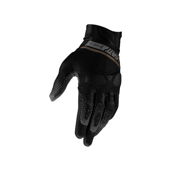 Product photo showing Leatt, ADV X-Flow 5.5 Short Gloves in Orange, Colors: Forest Green, Hi-Viz Yellow, Mist Grey, Orange, Stealth Black/Grey, Sizes: 2-3, SKU: 6025101882