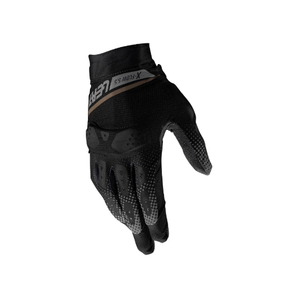 Detailed product image of Leatt, ADV X-Flow 5.5 Short Gloves in Orange, Colors: Forest Green, Hi-Viz Yellow, Mist Grey, Orange, Stealth Black/Grey, Sizes: 2-3, SKU: 6025101882