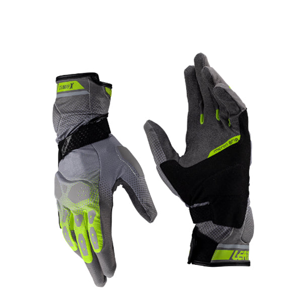6025101843 - Leatt - ADV X-Flow 5.5 Gloves - colors: Forest Green, Stealth Black/Grey, Hi-Viz Yellow - sizes: XS-XL product photo - alternate view