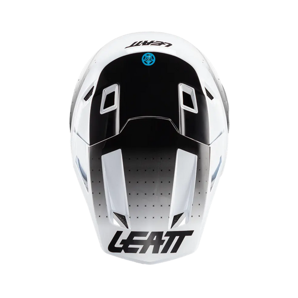 Detailed product image of Leatt, Gravity 8.0 V25 Helmet (MTB) Mountain Bike in Black, Colors: Black, White, Sizes: LG, MD, SM, XL, SKU: 1025105103