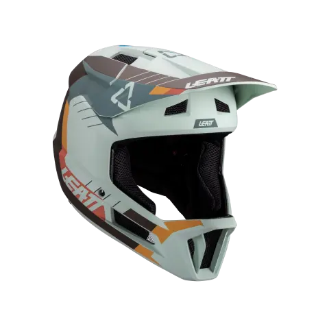 Studio product image of Leatt, Gravity 2.0 V25 Helmet (MTB) Mountain Bike in White/Red, Colors: Lavender, Mint, Stealth, White/Black, White/Red, Sizes: 2-2