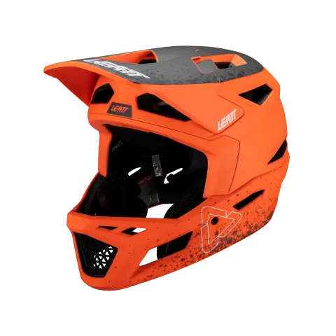Product photo showing Leatt, Gravity 4.0 V25 Helmet (MTB) Mountain Bike in White, Colors: Black, Coral, Desert, Lava, White, Sizes: LG, MD, SM, XL, SKU: 1024120171