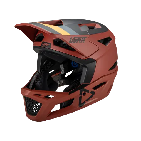 Detailed product image of Leatt, Gravity 4.0 V25 Helmet (MTB) Mountain Bike in Lava, Colors: Black, Coral, Desert, Lava, White, Sizes: LG, MD, SM, XL, SKU: 1024120171