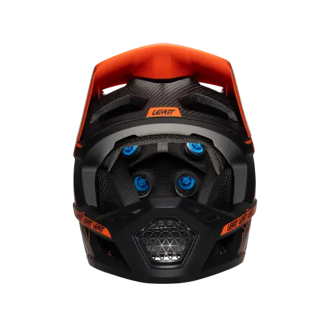 Product photo showing Leatt, Gravity 6.0 Carbon V25 Helmet (MTB) Mountain Bike in Stealth, Colors: Glow, Stealth, White, Sizes: LG, MD, SM, XL