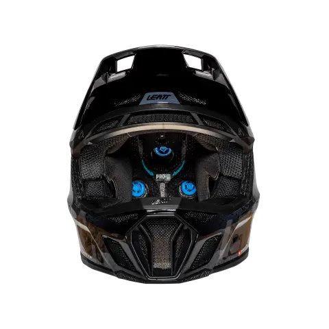 Product photo showing Leatt, Gravity 8.0 V25 Helmet (MTB) Mountain Bike, Colors: Black, White, Sizes: LG, MD, SM, XL, SKU: 1025105103