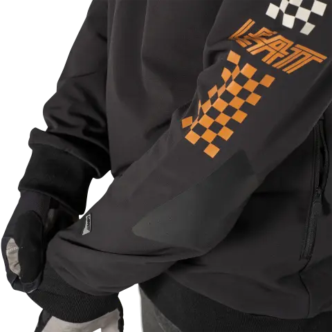 Studio product image of Leatt, Gravity 3.0 Hoodie (MTB) Mountain Bike in Loam, Colors: Black, Loam, Teal, Sizes: 2-3, SKU: 5025010782