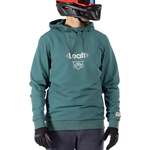 Product photo showing Leatt, Gravity 3.0 Hoodie (MTB) Mountain Bike in Black, Colors: Black, Loam, Teal, Sizes: 2-3, SKU: 5025010782