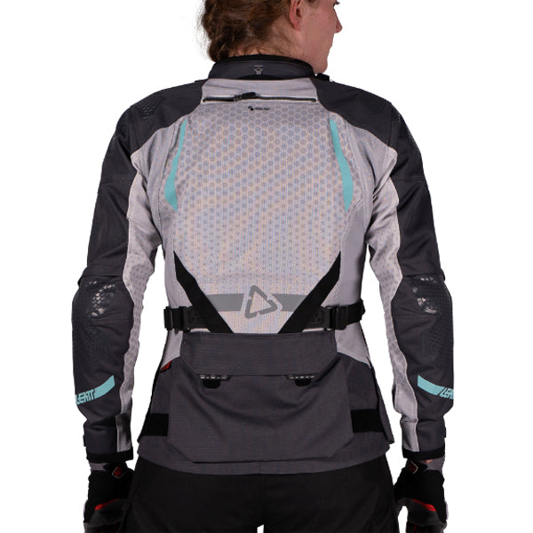 5025102182 - Leatt - ADV FlowTour 5.5 Jacket (Womens) - colors: Iron Grey, Stealth Black/Grey - sizes: XS-XL product photo