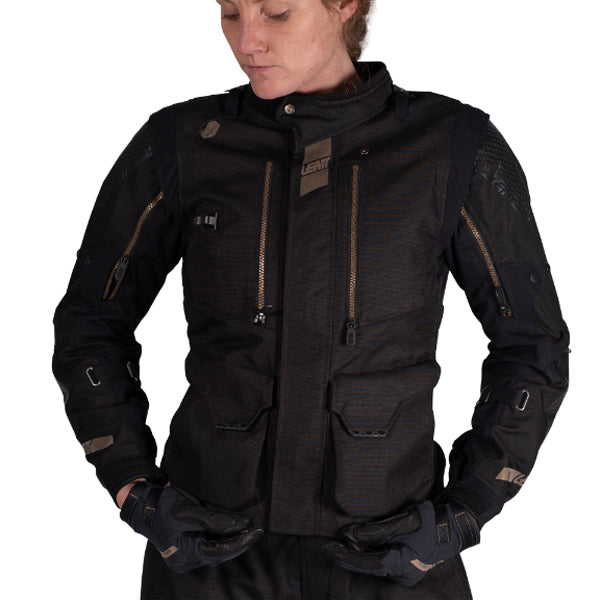 5025102143 - Leatt - ADV MultiTour 5.5 Jacket (Womens) - color: Stealth Black/Grey - sizes: XS-XL product photo