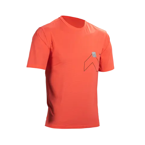 Detailed product image of Leatt, Trail X-Flow Jersey (MTB) Mountain Bike in Neon, Colors: Black, Cream, Neon, Pistachio, Sizes: 2-3, SKU: 5025103960