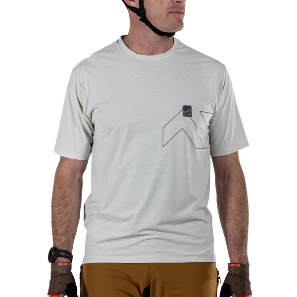 Product photo showing Leatt, Trail X-Flow Jersey (MTB) Mountain Bike in Black, Colors: Black, Cream, Neon, Pistachio, Sizes: 2-3, SKU: 5025103960