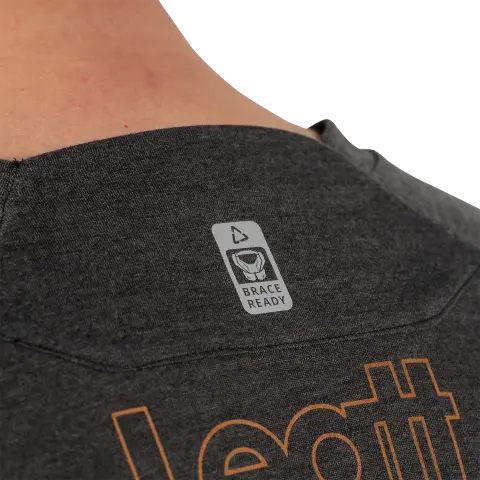 Product photo showing Leatt, Gravity 2.0 Jersey (MTB) Mountain Bike in Loam, Colors: Black, Granite, Loam, Teal, Sizes: 2-2, SKU: 5025010960