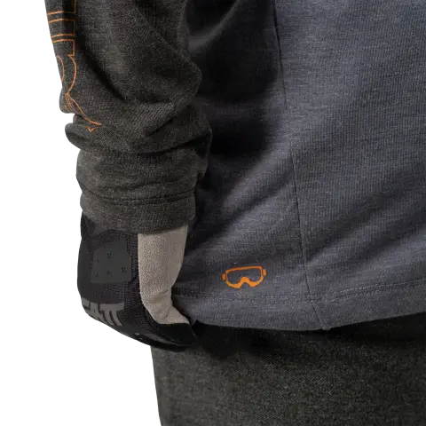 Image showing Leatt, Gravity 2.0 Jersey (MTB) Mountain Bike in Loam, Colors: Black, Granite, Loam, Teal, Sizes: 2-2, SKU: 5025010960