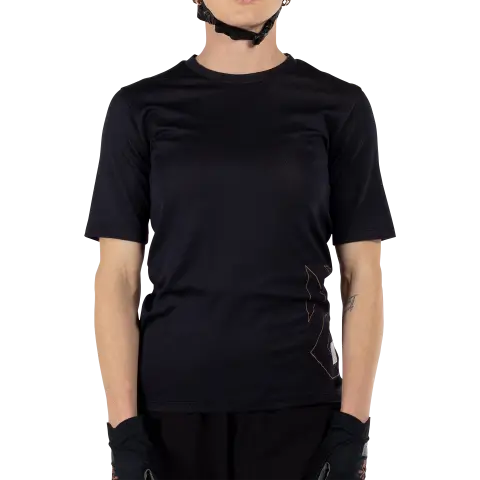 Detailed product image of Leatt, Trail 2.0 Jersey Womens (MTB) Mountain Bike in Stone, Colors: Black, Coral, Lagoon, Stone, Sizes: 2-2, SKU: 5025107504