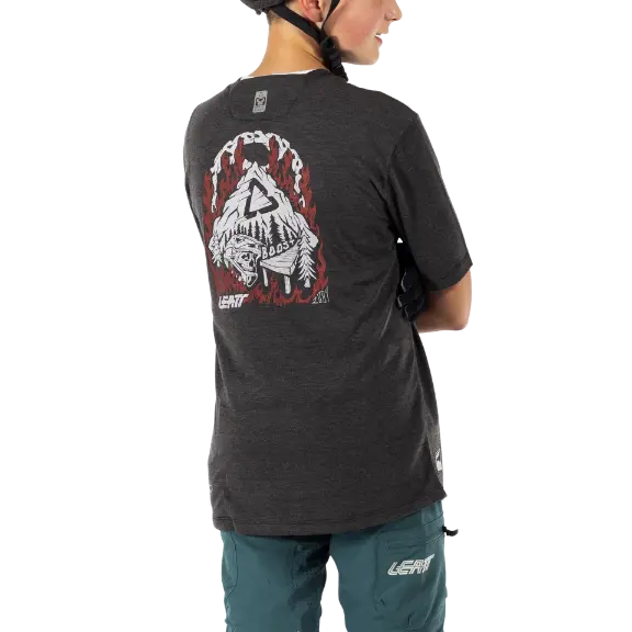 Image showing Leatt, AllMtn 2.0 Jersey (MTB) Mountain Bike (Youth) in Teal, Colors: Black, Teal, Sizes: Y-LG, Y-MD, Y-SM, Y-XL